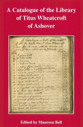 A Catalogue of the Library of Titus Wheatcroft of Ashover, Vol 35
